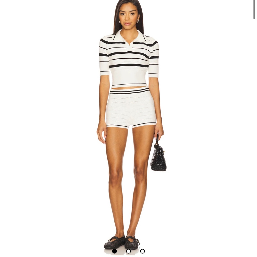 Black & white short set
